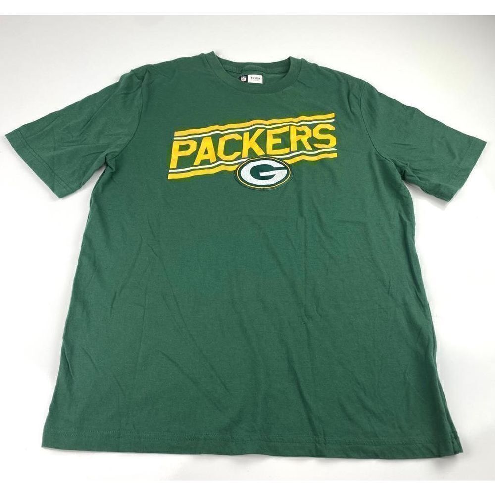 NFL Team Apparel Green Bay Packers Short Sleeve Tshirt Adult Large Green N0187